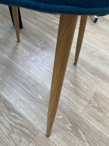 Стул на металлокаркасе Capri blue / white фото покупателя 127