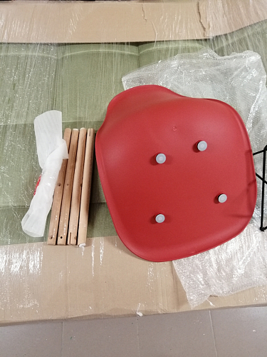 Стул Cindy Eames mod. 001 khaki / natural фото покупателя 109