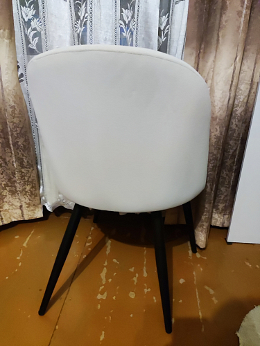 Стул на металлокаркасе Gabi 1 light purple / black / gold фото покупателя 184