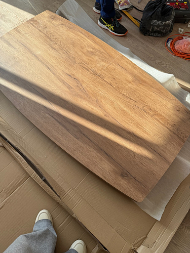 Деревянный стол Эудес 160(205)х90 сабия / черный фото покупателя 3