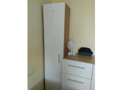 Шкаф-пенал Альба дуб золотой (craft) / белый премиум фото покупателя 1