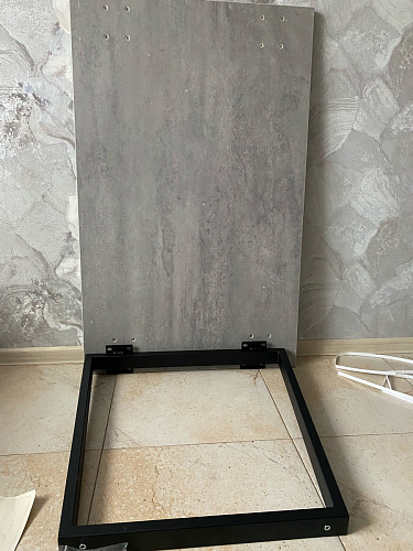 Стол раскладной Лота Лофт 120 25 мм юта / черный матовый фото покупателя 329