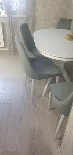 Стул на металлокаркасе Kora dark gray / black фото покупателя 74