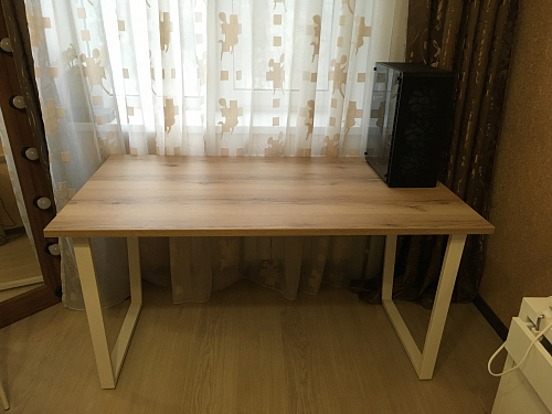 Деревянный стол Лота Лофт 120x75 дуб крафт табачный / черный матовый фото покупателя 928