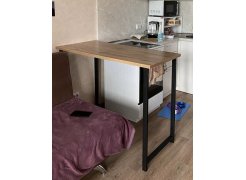 Барная стойка Дилан Лофт 120х40х90 бетон светлый фото покупателя 67