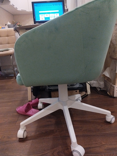 Компьютерное кресло Тибо светло-коричневый / белый фото покупателя 107