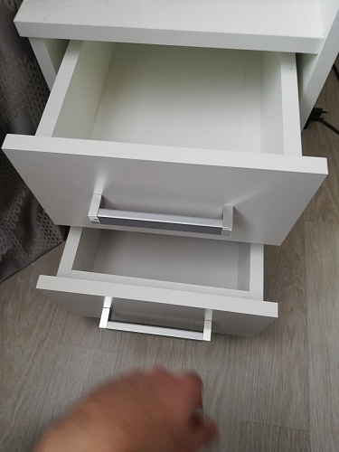 Стол компьютерный Джаз-24 правый белый фото покупателя 88