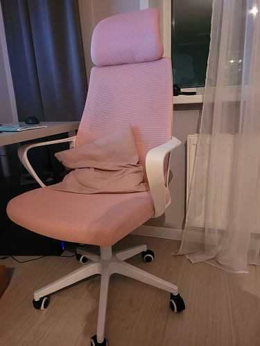 Компьютерное кресло Golem dark gray / white фото покупателя 14