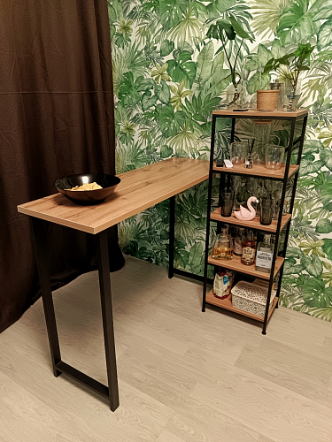 Барная стойка Дилан Лофт 120х50х90 бетон фото покупателя 79