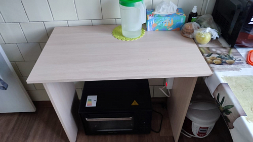 Стол письменный Kiwi дуб молочный  - Уцененный экземпляр фото покупателя 51