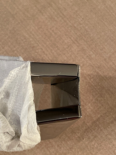 Стеклянный стол Roko 80 chrome фото покупателя 2