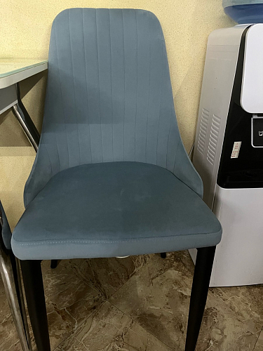 Стул на металлокаркасе Kora light blue / white фото покупателя 246
