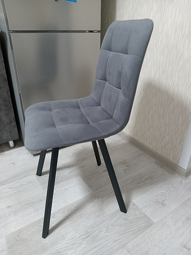 Стул на металлокаркасе Чилли синяя ткань / белый фото покупателя 180