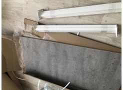 Стол Тринити Лофт 120 32 мм бетон / черный матовый фото покупателя 230