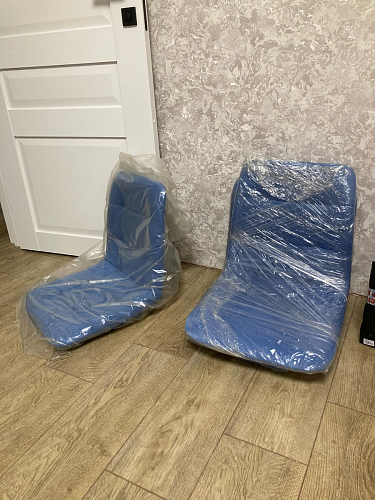 Стул на металлокаркасе Чилли К светло-серый велюр / черный каркас фото покупателя 577