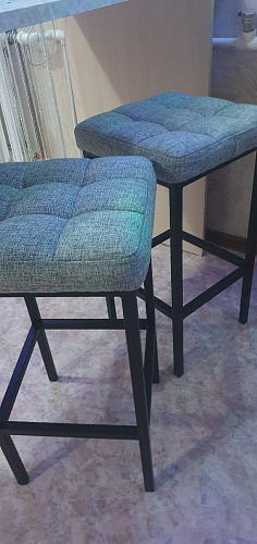 Барный стул Лофт линкольн белый / белый матовый фото покупателя 152