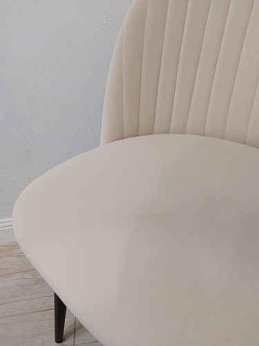 Стул на металлокаркасе Gabi 1 light purple / black / gold фото покупателя 265