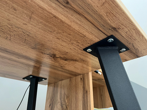 Стол Тринити Лофт 120 32 мм бетон / черный матовый фото покупателя 335