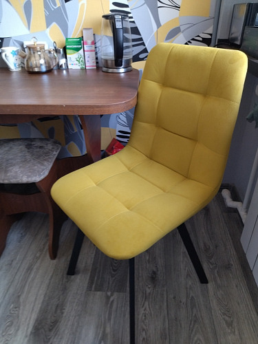 Стул на металлокаркасе Чилли К кирпичный / черный фото покупателя 475