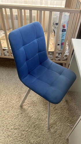 Стул на металлокаркасе Чилли К кирпичный / черный фото покупателя 259