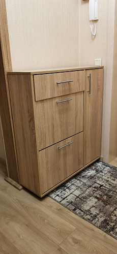 Обувница ТП-4 дуб сонома / белый  - Уцененный экземпляр фото покупателя 3