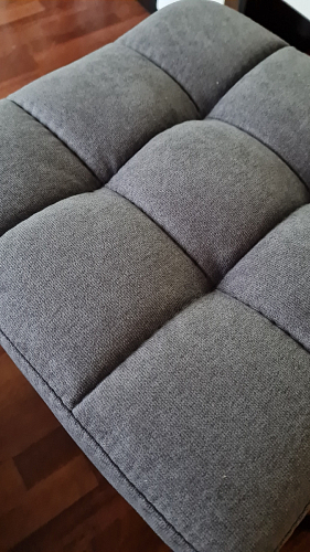 Барный стул Лофт ткань канди грей / черный матовый фото покупателя 108