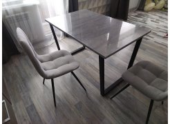 Стол Лота Лофт 120 25 мм сабия / черный матовый фото покупателя 309