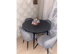 Стул на металлокаркасе Gabi 1 gray / black фото покупателя 467