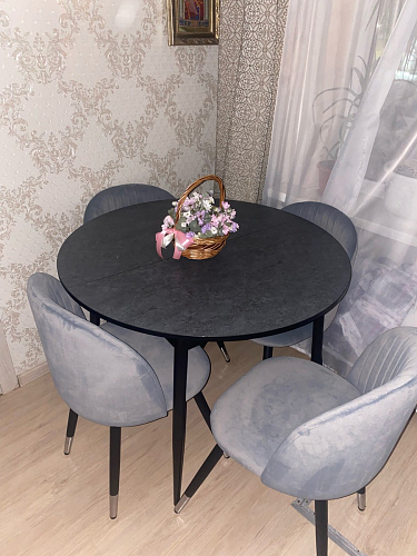 Стул на металлокаркасе Gabi 1 light purple / black фото покупателя 467