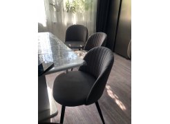 Стул на металлокаркасе Gabi 1 gray / black фото покупателя 620