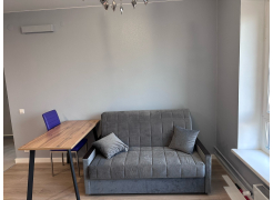 Стол Тринити Лофт 120 32 мм бетон / черный матовый фото покупателя 527