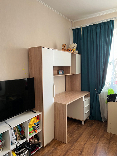 Компьютерный стол Комфорт 12.95 N дуб сонома / сатин фото покупателя 33