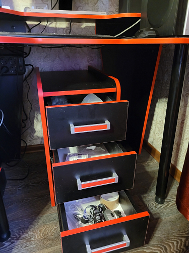 Тумба Ханна черная / красная - Уцененный экземпляр фото покупателя 117