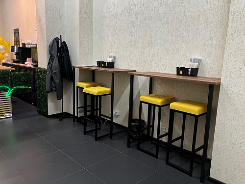 Барная стойка Дилан Лофт 120х60х90 бетон фото покупателя 201