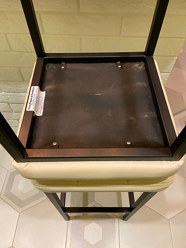 Барный стул Лофт микровелюр катания блэк / черный матовый фото покупателя 52