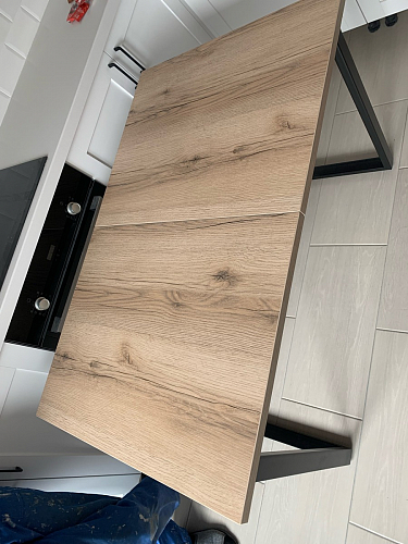 Деревянный стол Лота Лофт 120x75 дуб крафт табачный / черный матовый фото покупателя 856