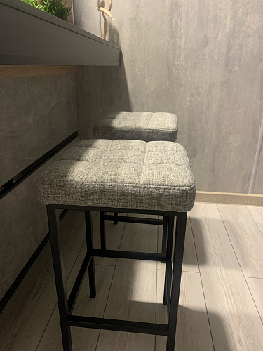 Барный стул Лофт линкольн белый / белый матовый фото покупателя 319