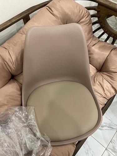 Компьютерное кресло Kolin с подушкой clear / white фото покупателя 304