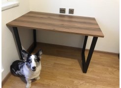 Деревянный стол Лота Лофт 120(160)х75 черный матовый / бетон светлый фото покупателя 598