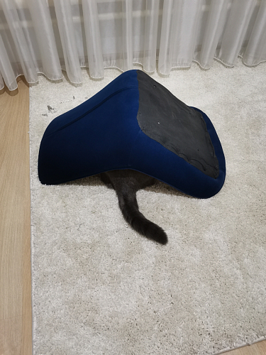 Стул на металлокаркасе Hagen dark blue фото покупателя 4