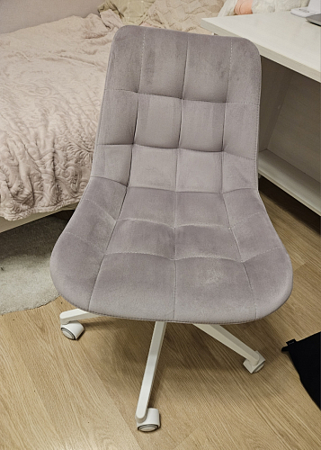 Кресло Келми 1  / AV 245 белый каркас синий микровелюр (neo 25) фото покупателя 20