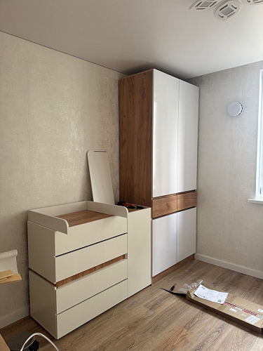 Комод Атлон белый / бетон темный фото покупателя 4