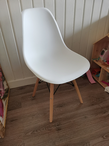 Стул Cindy Eames mod. 001 khaki / natural фото покупателя 325