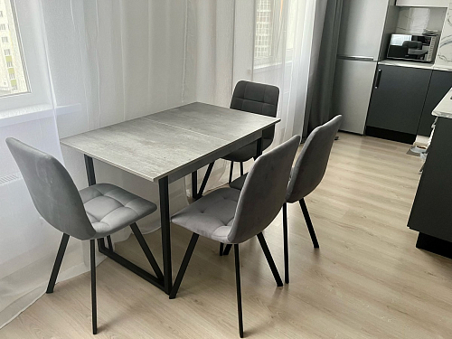 Стул на металлокаркасе Чилли синий / белый фото покупателя 773