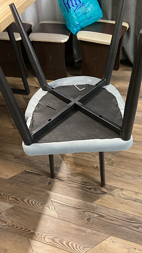 Стул на металлокаркасе Kora black / gray фото покупателя 325