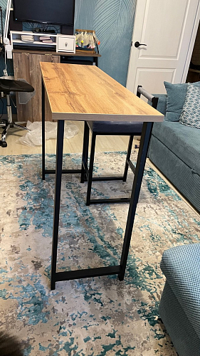 Барная стойка Дилан Лофт 120х60х110 бетон фото покупателя 9