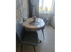 Стул на металлокаркасе Вейв темно-серый / черный фото покупателя 63