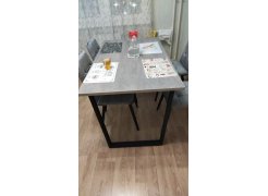 Стол Лота Лофт 120 25 мм сабия / черный матовый фото покупателя 390