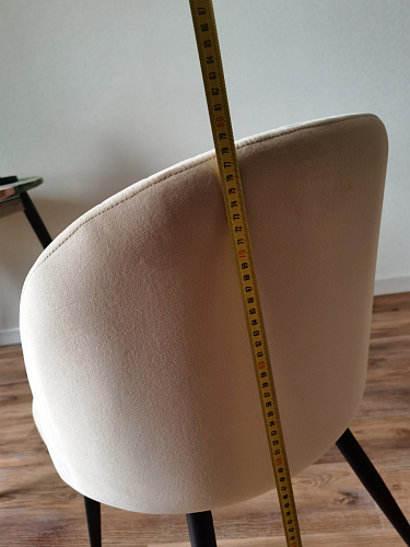 Стул на металлокаркасе Gabi dark beige / black / silver фото покупателя 810