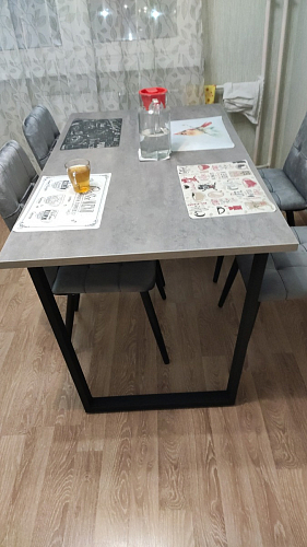 Деревянный стол Лота Лофт 140х80 дуб крафт табачный / черный матовый фото покупателя 390